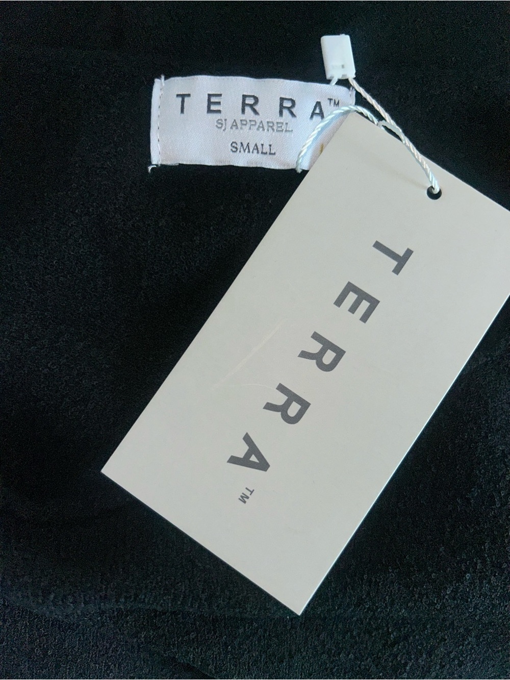 NWT Terra Black Women's Boatneck Pullover Sweater 3/4 Sleeves Sz S - Picture 4 of 4